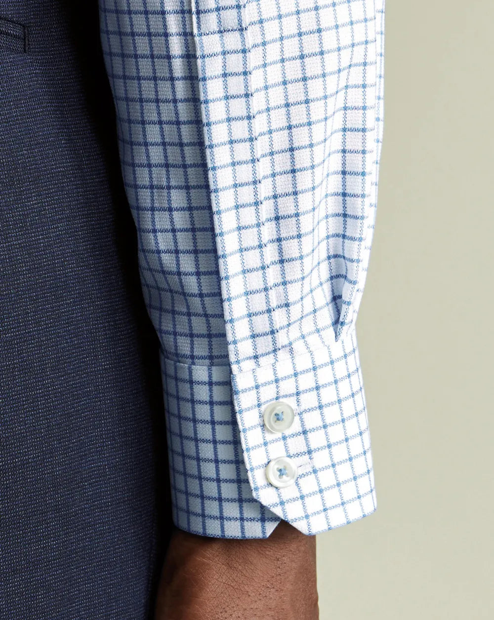 Non-Iron Westminster Weave Shirt - Silver Grey