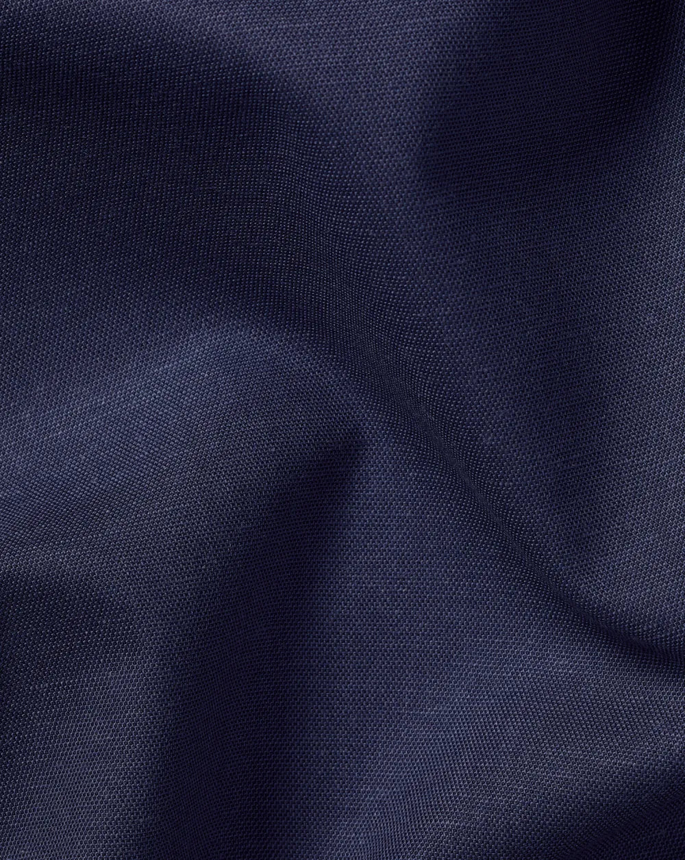 Semi-Cutaway Non-Iron Cotton Linen Shirt - White