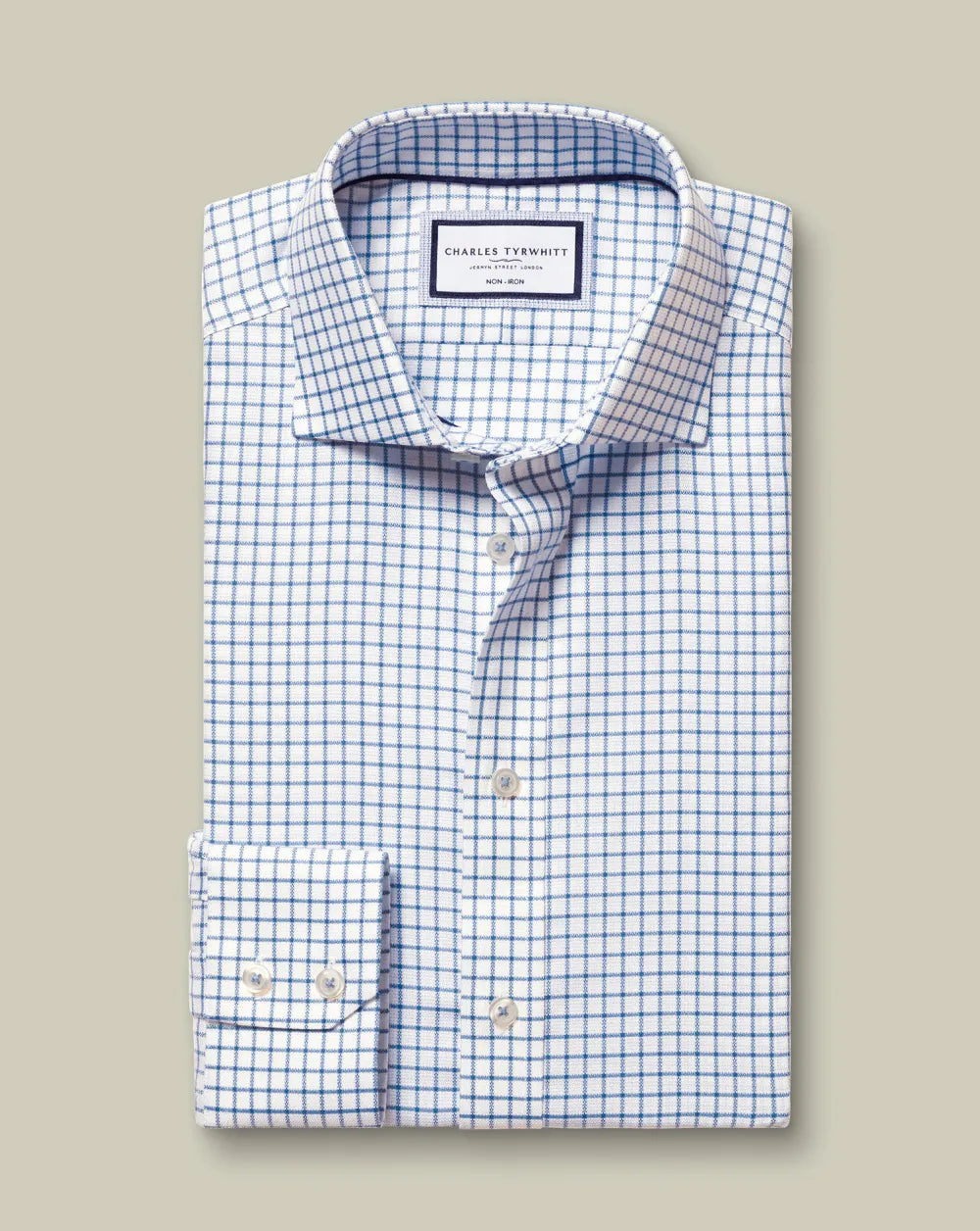 Non-Iron Westminster Weave Shirt - Silver Grey
