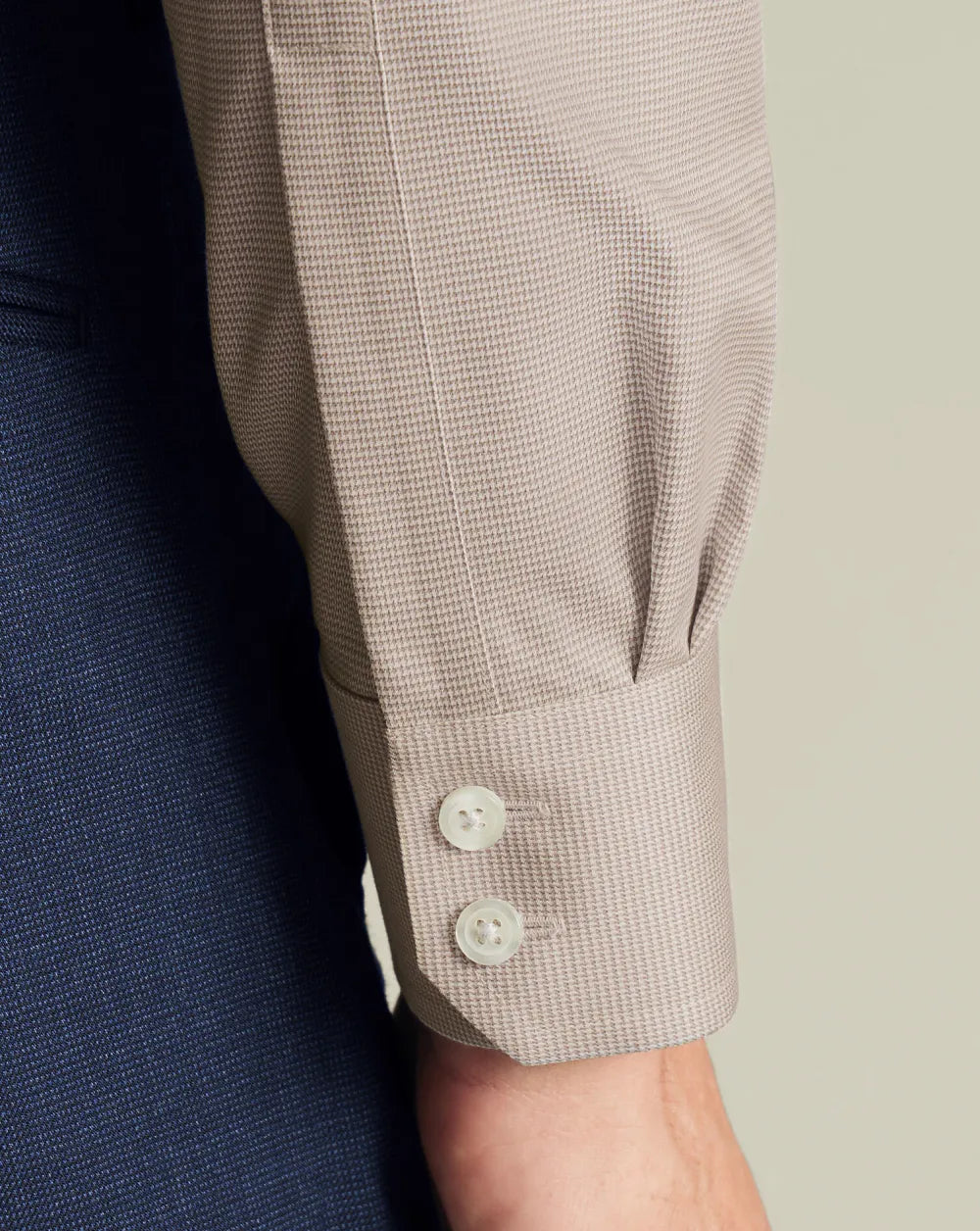 Non-Iron Westminster Weave Shirt - Silver Grey