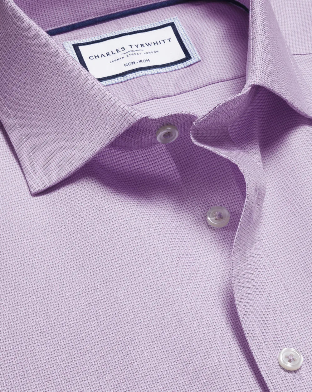 Non-Iron Westminster Weave Shirt - Silver Grey