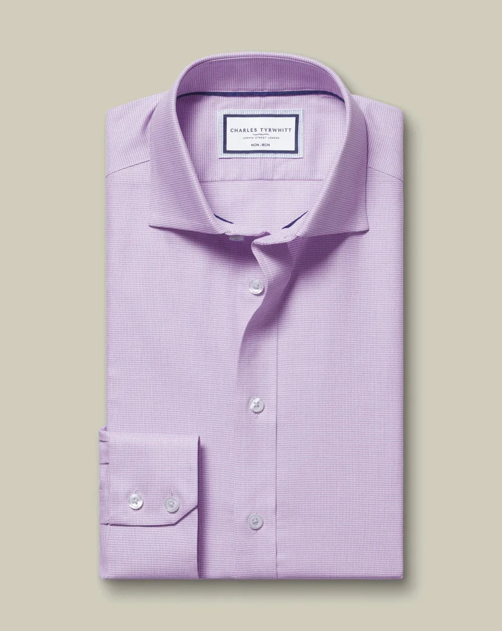Non-Iron Westminster Weave Shirt - Silver Grey