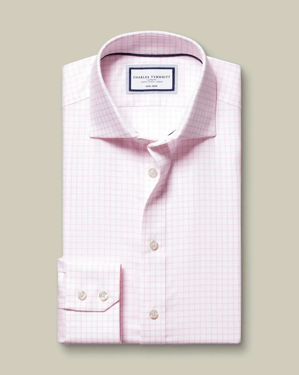 Non-Iron Westminster Weave Shirt - Silver Grey