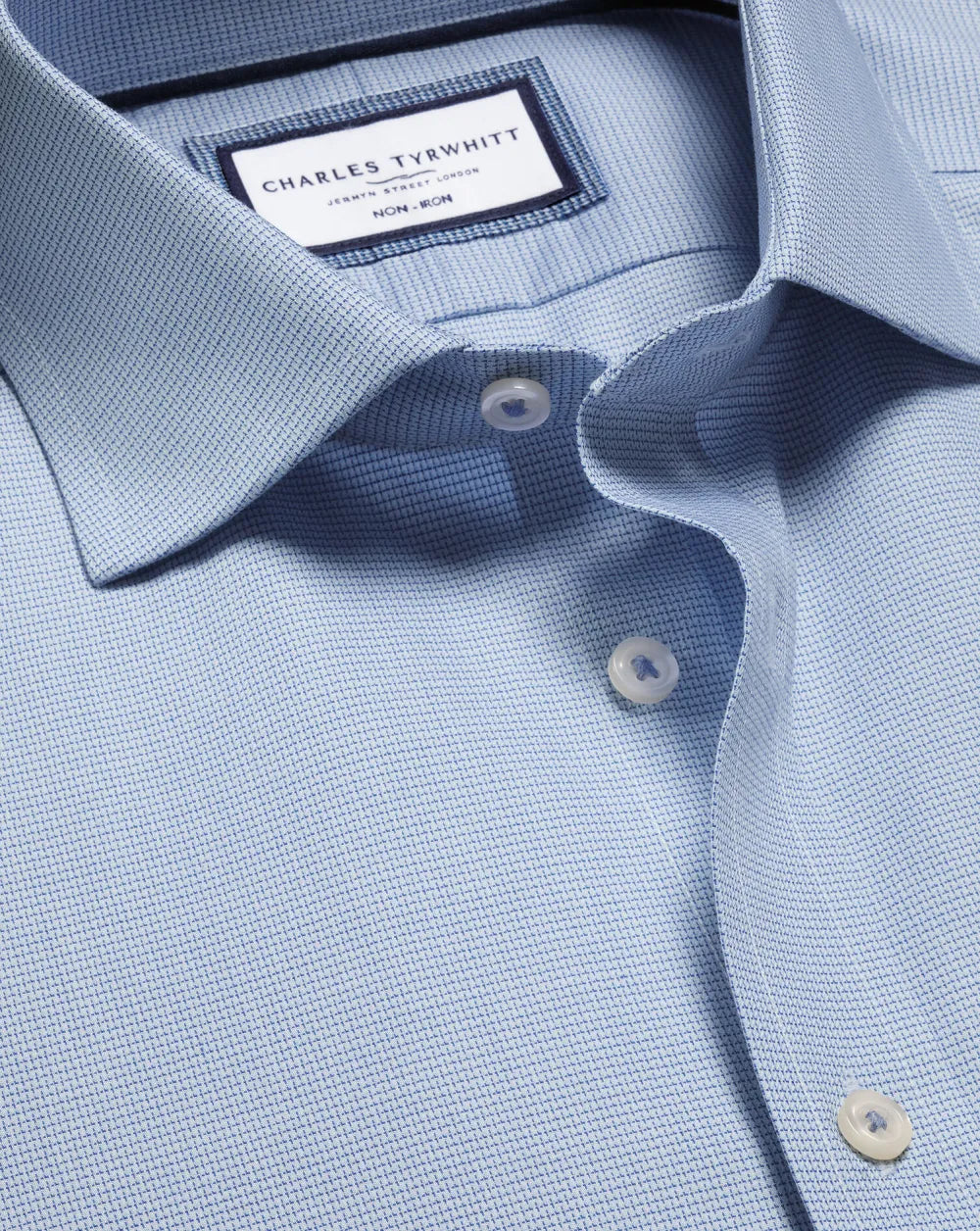 Non-Iron Westminster Weave Shirt - Silver Grey
