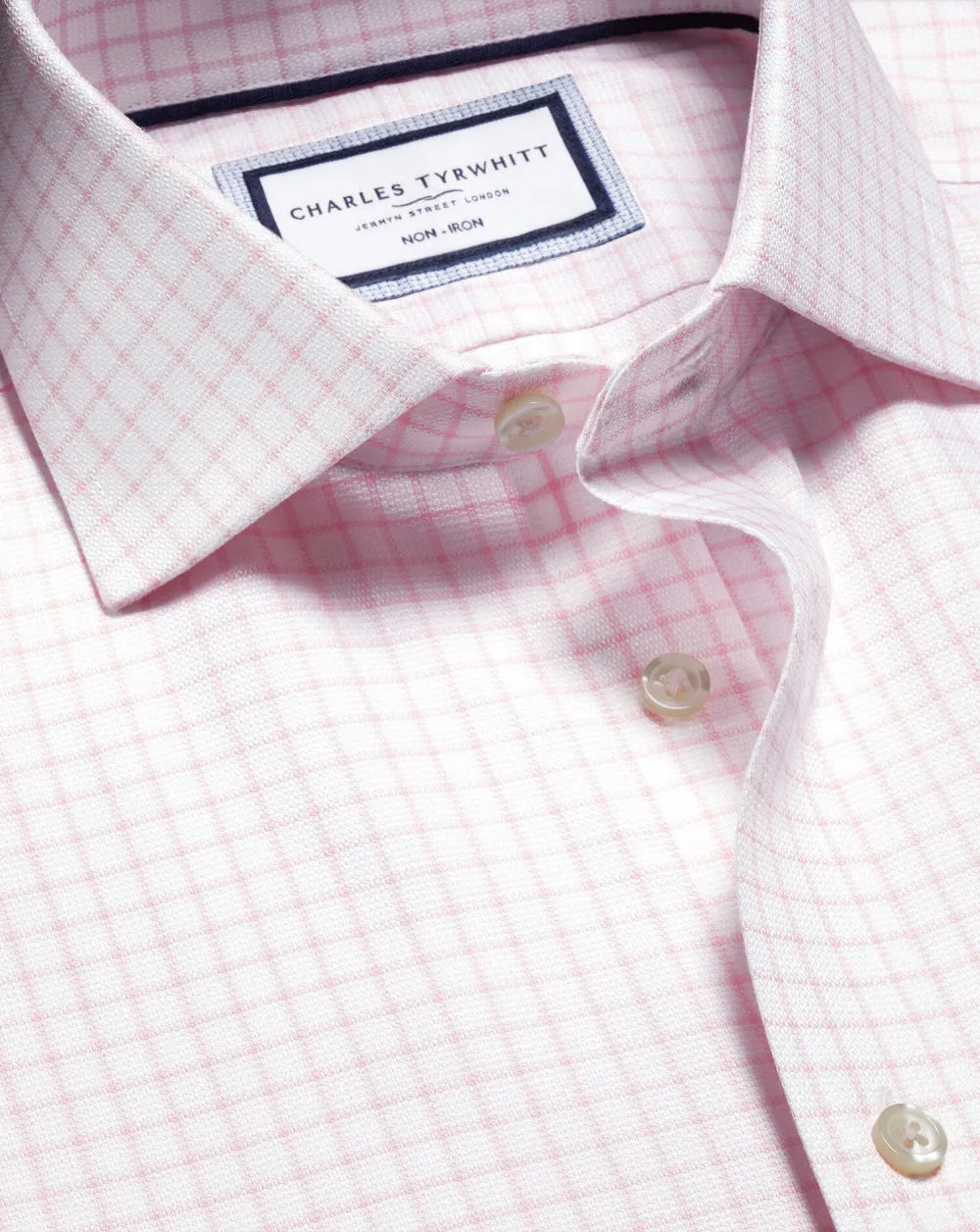 Non-Iron Westminster Weave Shirt - Silver Grey