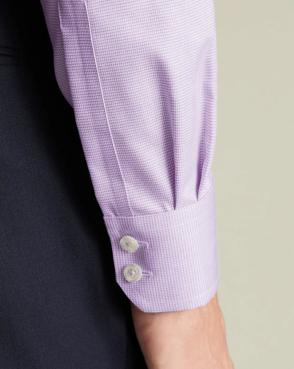 Non-Iron Westminster Weave Shirt - Silver Grey