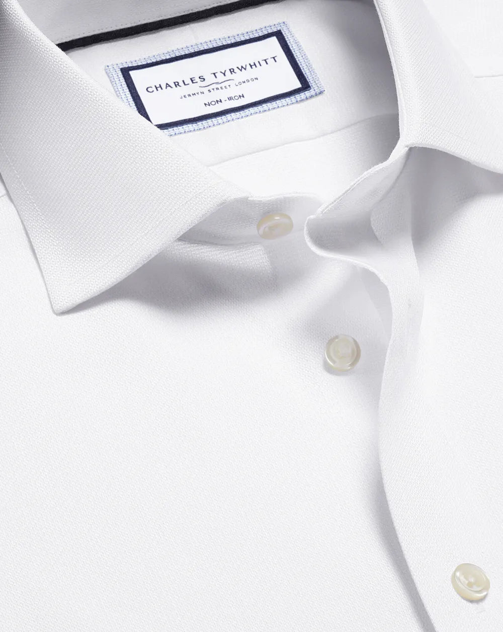 Non-Iron Westminster Weave Shirt - Silver Grey