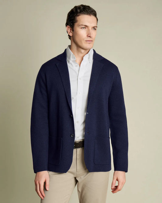 Merino Blazer - Navy