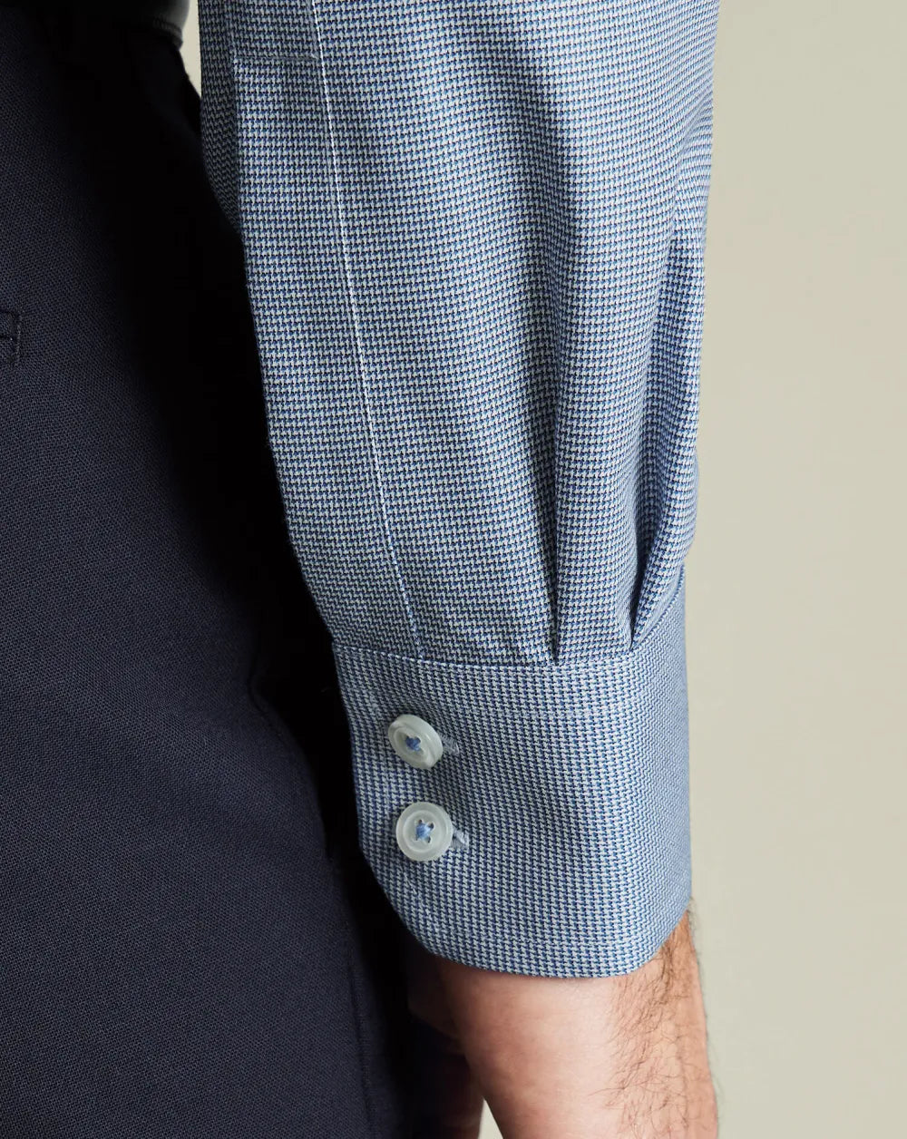 Non-Iron Westminster Weave Shirt - Silver Grey