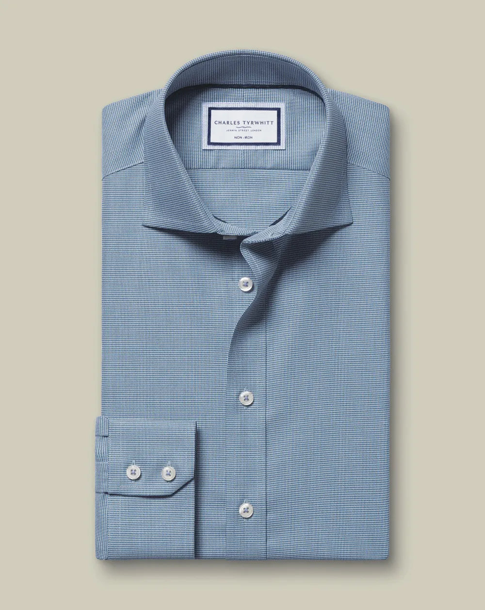 Non-Iron Westminster Weave Shirt - Silver Grey