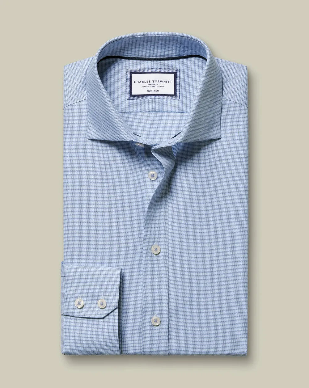 Non-Iron Westminster Weave Shirt - Silver Grey