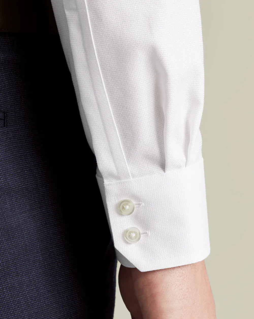 Non-Iron Westminster Weave Shirt - Silver Grey