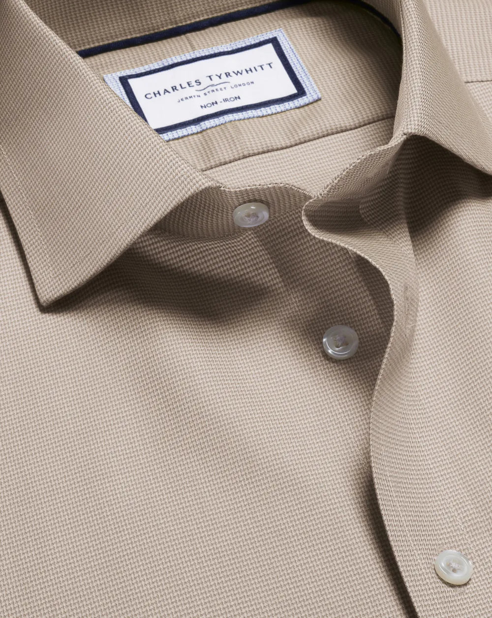 Non-Iron Westminster Weave Shirt - Silver Grey