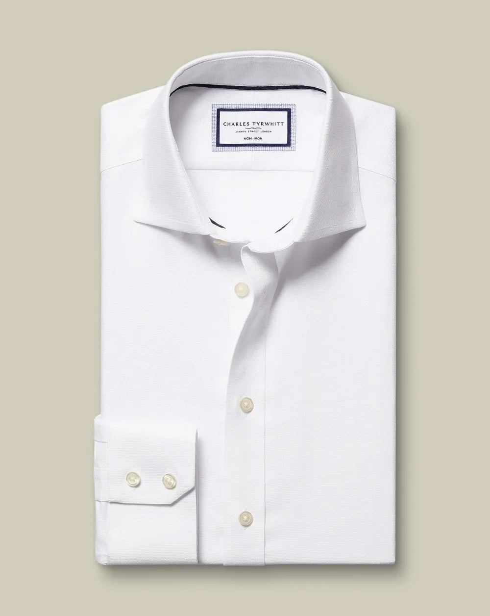 Non-Iron Westminster Weave Shirt - Silver Grey