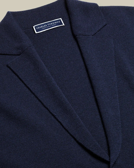 Merino Blazer - Navy