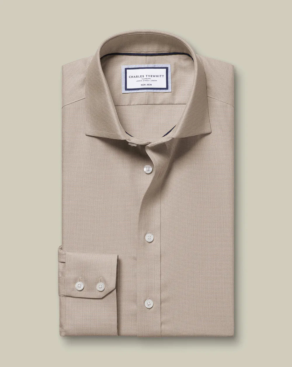 Non-Iron Westminster Weave Shirt - Silver Grey