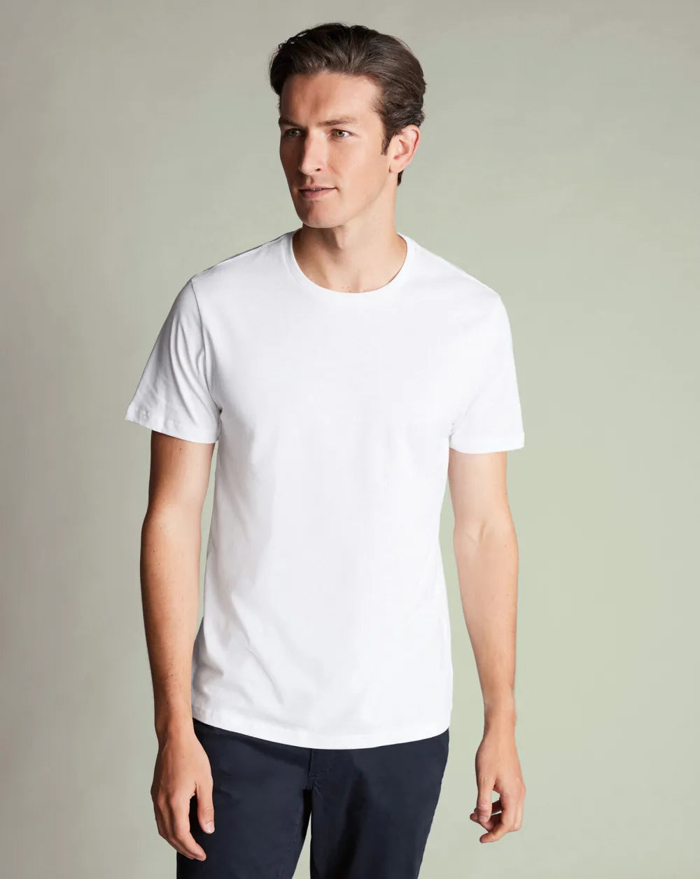 2 Pack V-Neck Cotton T-Shirt - White