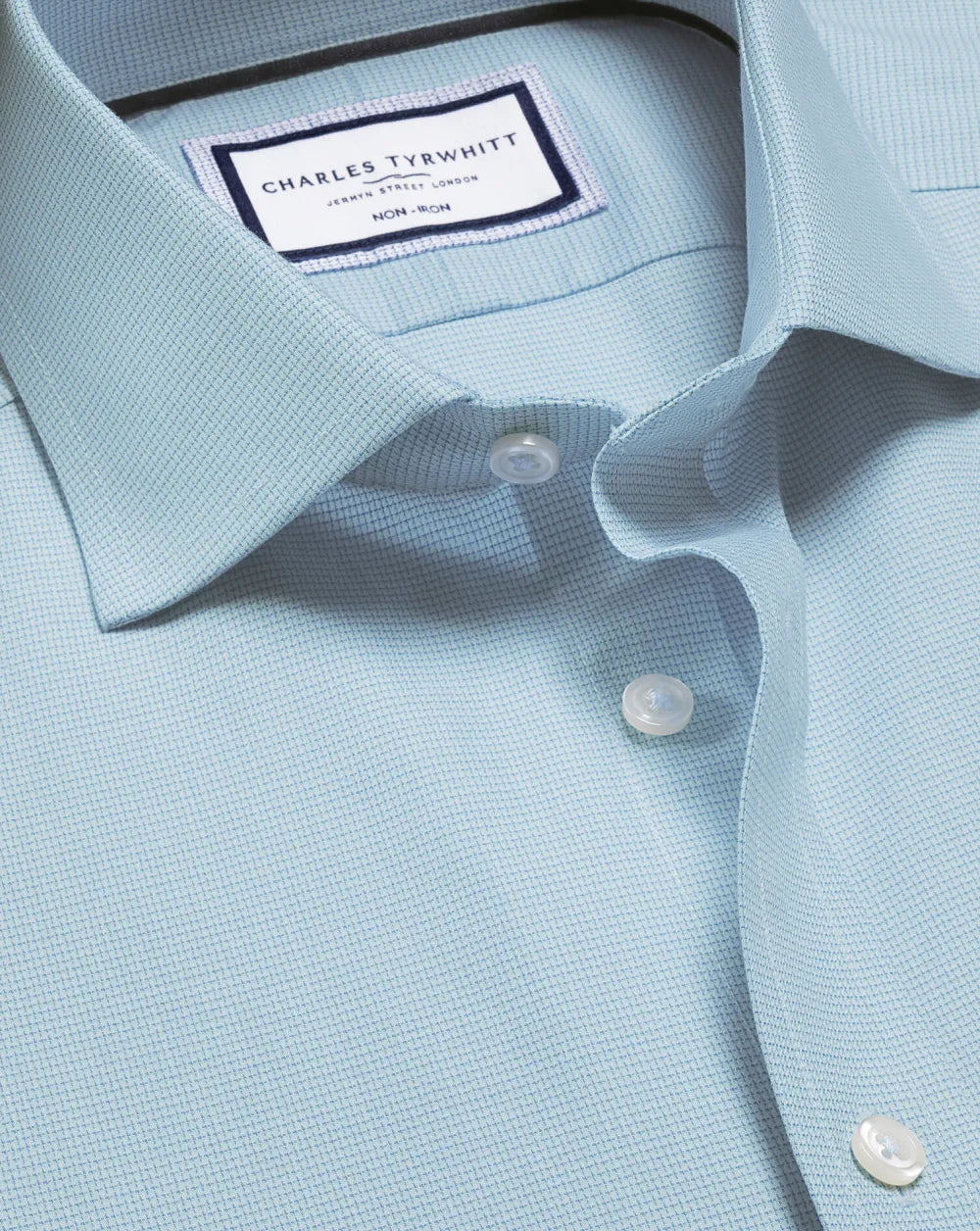 Non-Iron Westminster Weave Shirt - Silver Grey