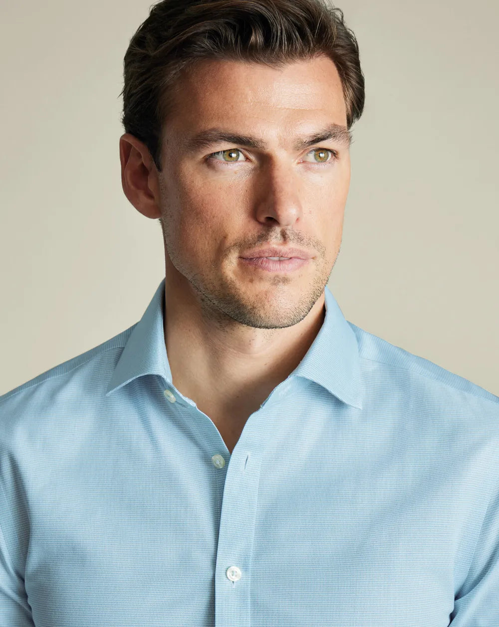 Non-Iron Westminster Weave Shirt - Silver Grey